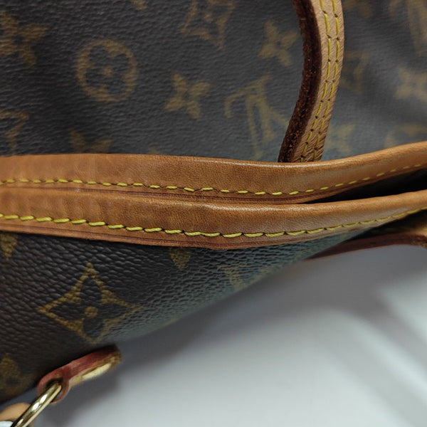 NEVERFULL MM Monogram Coated Canvas Brown