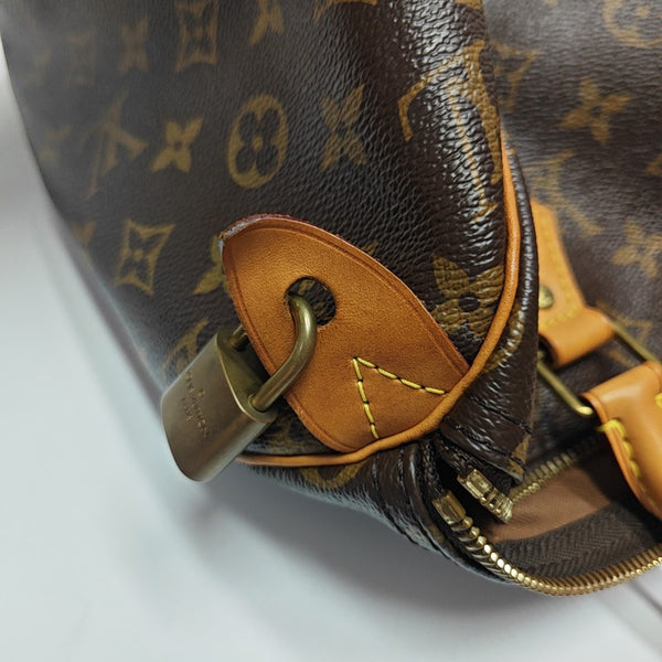 SPEEDY 30 Monogram Coated Canvas Brown
