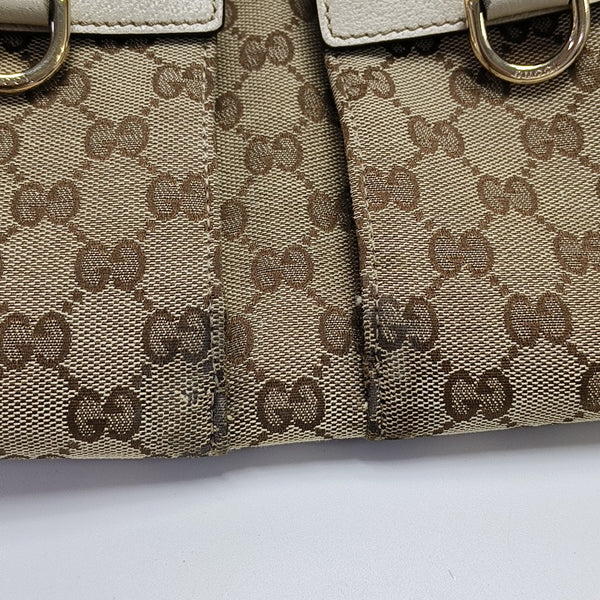 Monogram Canvas Top Handle Bag Brown