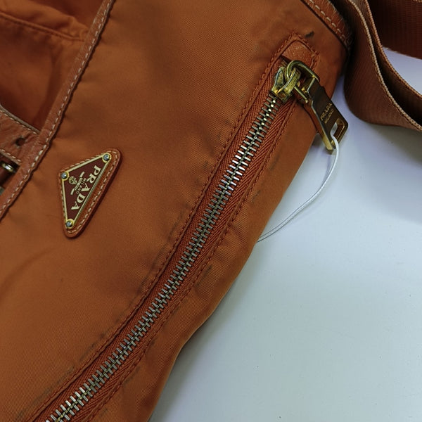Fabric Shoulder Bag Orange