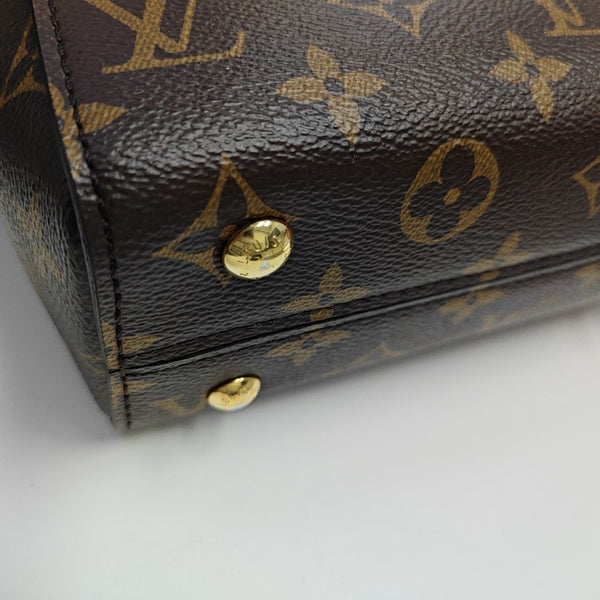 CLUNY PM Monogram Coated Canvas Brown