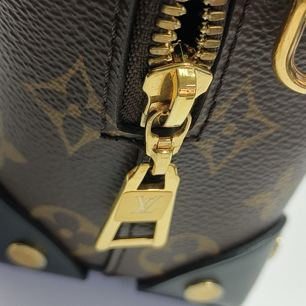 PETITE MALLE Monogram Coated Canvas Brown