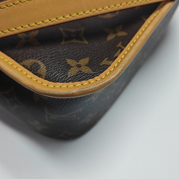 DIANE Monogram Coated Canvas Brown