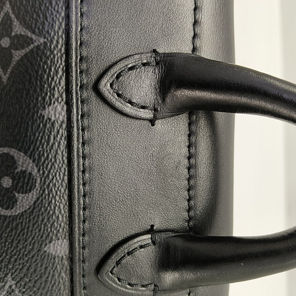 STEAMER Extra Small Monogram Coated Canvas Black