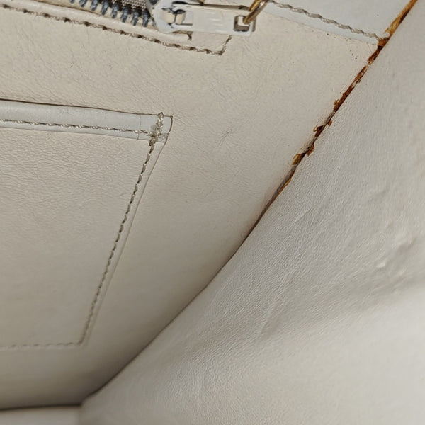Calfskin Shoulder Bag White