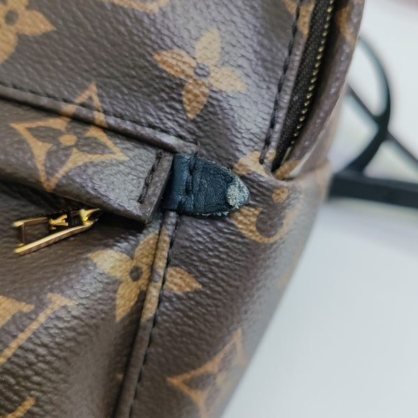 PALM SPRINGS Mini Monogram Coated Canvas Brown