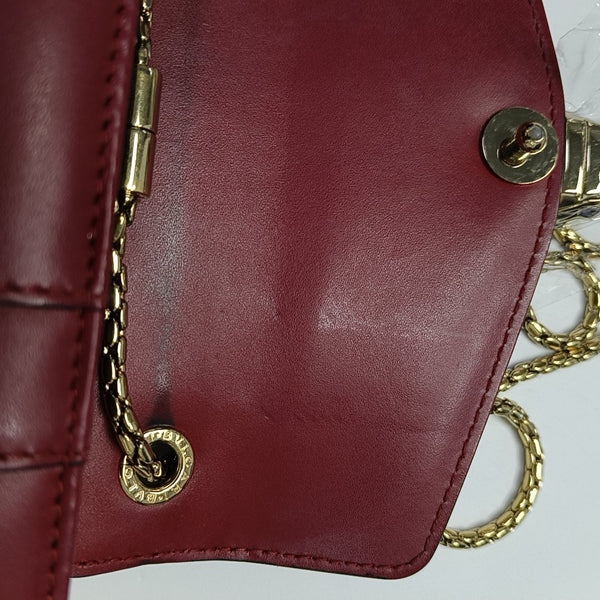 SERPENTI FOREVER Small Calfskin Red