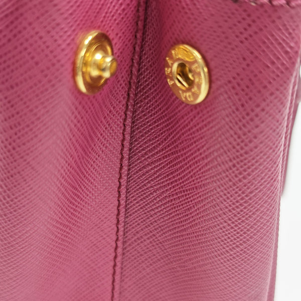 Galleria Super Mini Saffiano Calfskin Red