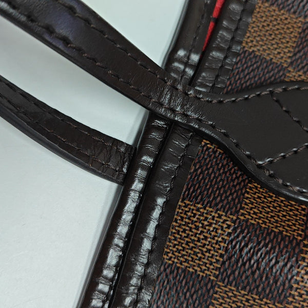 NEVERFULL MM Damier Ebene Coated Canvas Brown