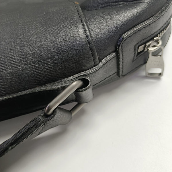 CALYPSO Damier Graphite Calfskin Black