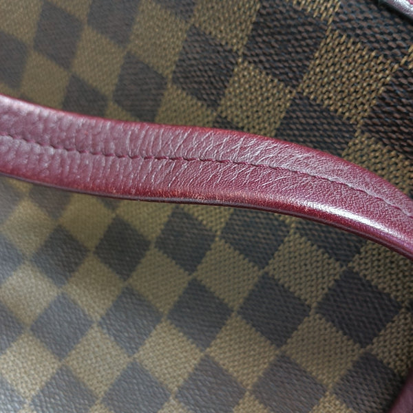 HYDE PARK Damier Ebene Coated Canvas Brown