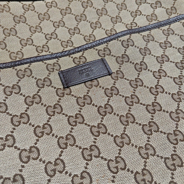 Monogram Canvas Crossbody Bag Beige