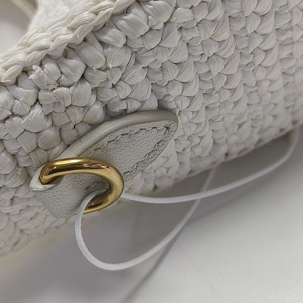 Fabric Shoulder Bag White