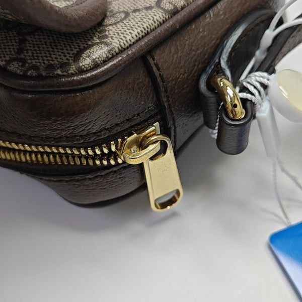Monogram Coated Canvas Shoulder Bag Beige