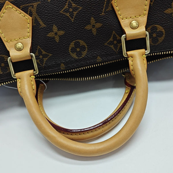 SPEEDY 30 Monogram Coated Canvas Brown