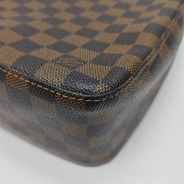 LOOPING MM Damier Ebene Coated Canvas Brown