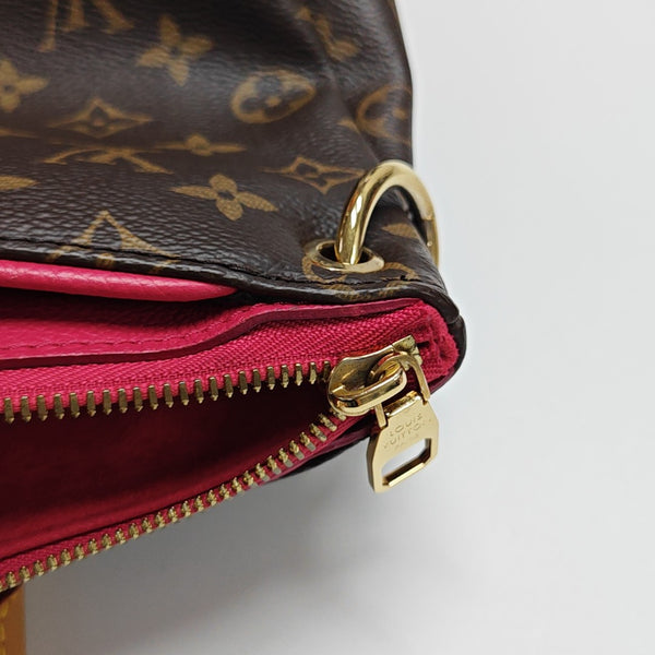 PALLAS MM Monogram Coated Canvas Brown
