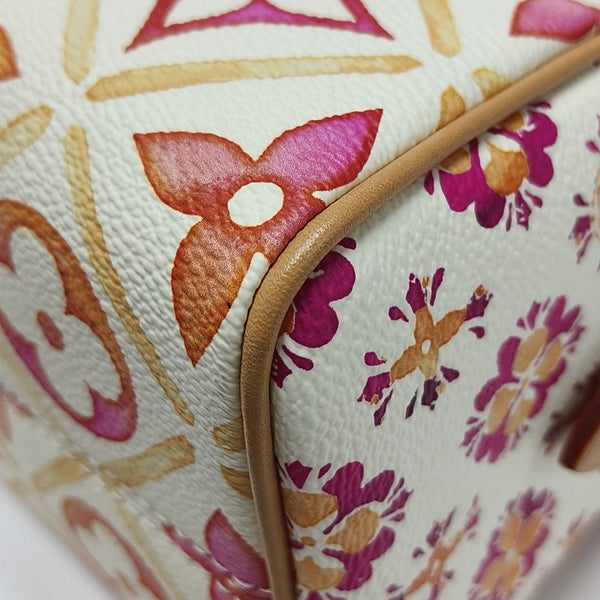 Authenticated pre-owned SPEEDY Monogram Calfskin White - Shoulder Bag at Looply