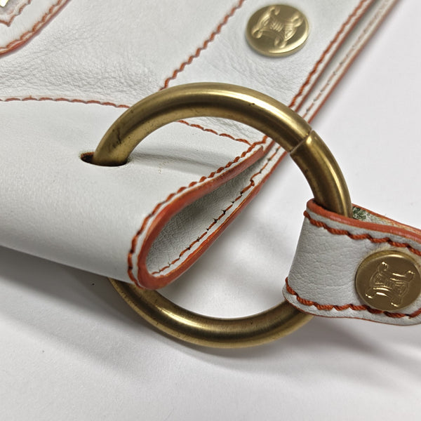 Calfskin Top Handle Bag White