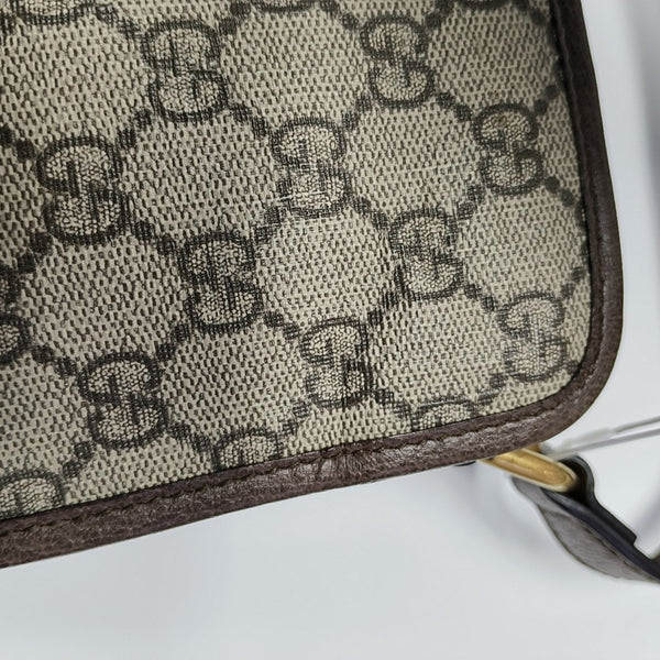 Ophidia Small Monogram Coated Canvas Beige