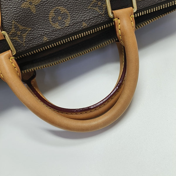SPEEDY 30 Monogram Coated Canvas Brown