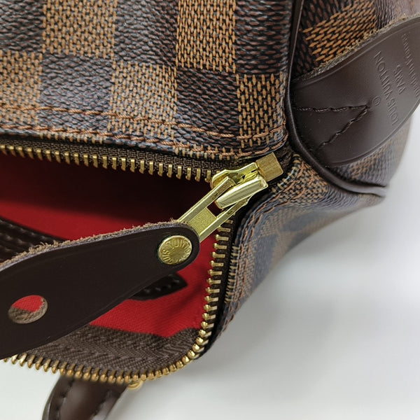 SPEEDY 30 Damier Ebene Coated Canvas Brown