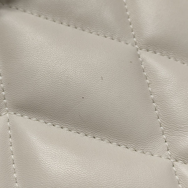 PUFFER Mini Quilted Lambskin White