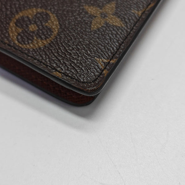 HINGE BRAZZA Monogram Coated Canvas Brown Wallet