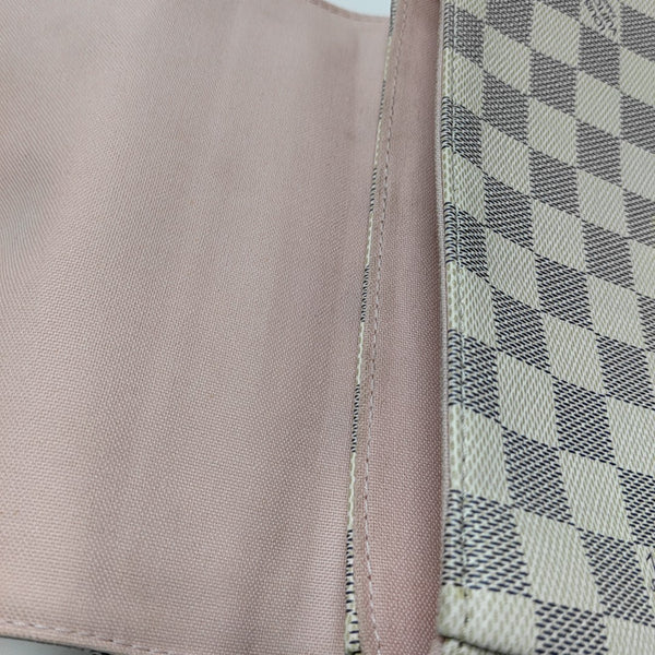 CROISETTE Damier Azur Coated Canvas White