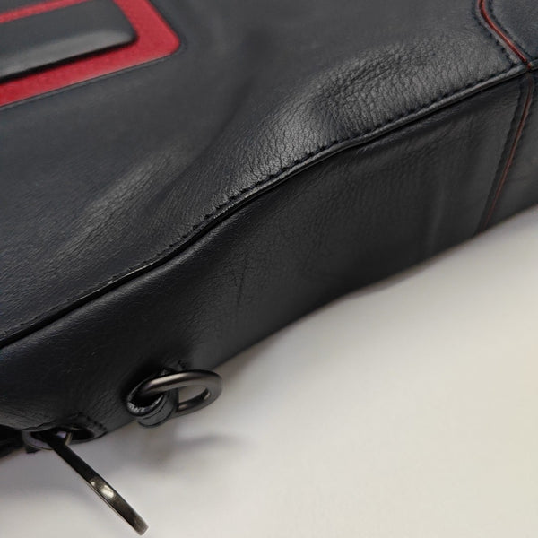 Calfskin Shoulder Bag Blue