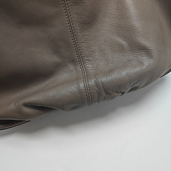 Calfskin Shoulder Bag Gray