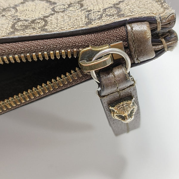 GG Supreme Monogram Coated Canvas Brown