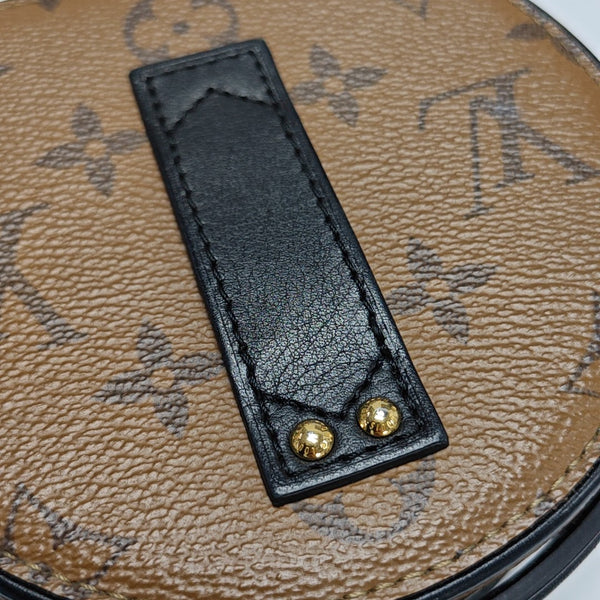 BOITE CHAPEAU Mini Monogram Coated Canvas Brown