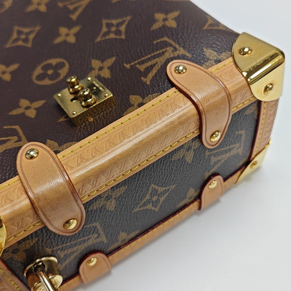 SIDE TRUNK MM Monogram Coated Canvas Brown