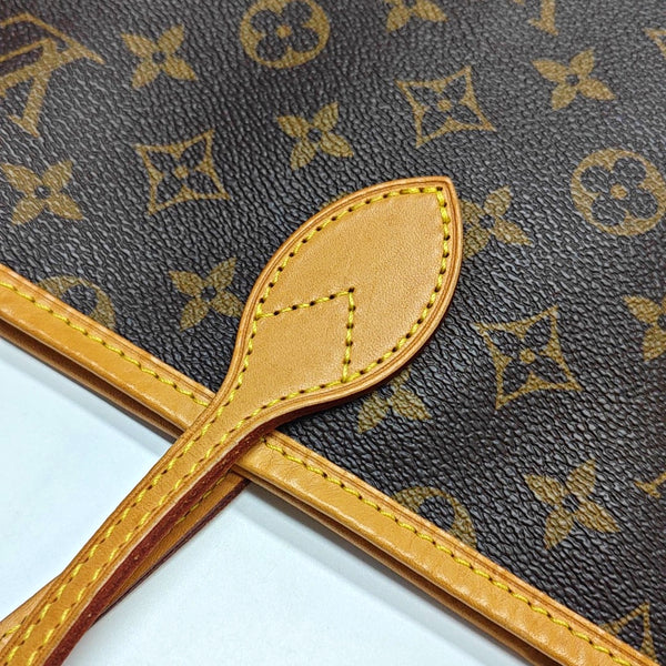 NEVERFULL GM Monogram Coated Canvas Brown