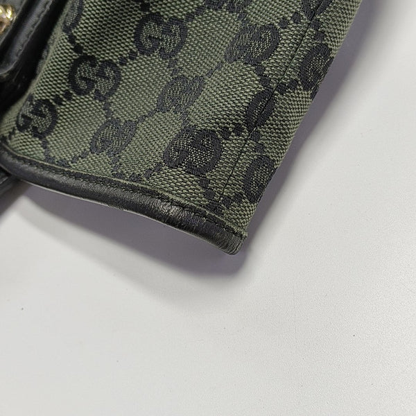 Monogram Canvas Tote Bag Green