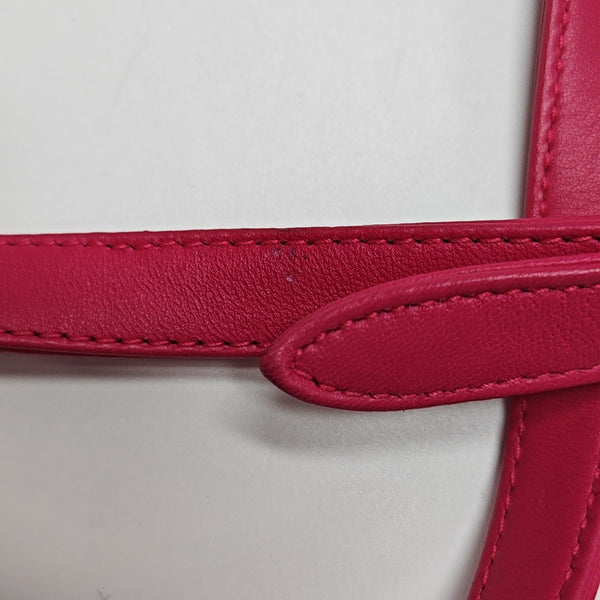 Lady Dior Mini Cannage Lambskin Red