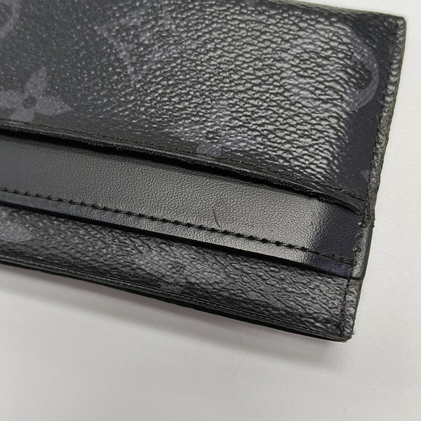 Monogram Coated Canvas Clutch Black