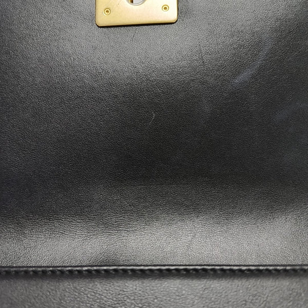 BOY CHANEL Medium Quilted Calfskin Black