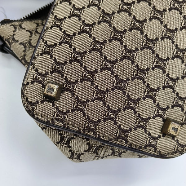 Canvas Top Handle Bag Brown