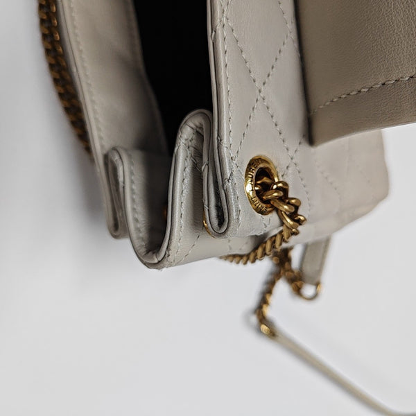 NOLITA Mini Quilted Lambskin White