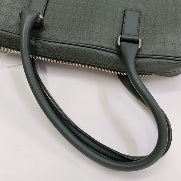 Calfskin Top Handle Bag Green