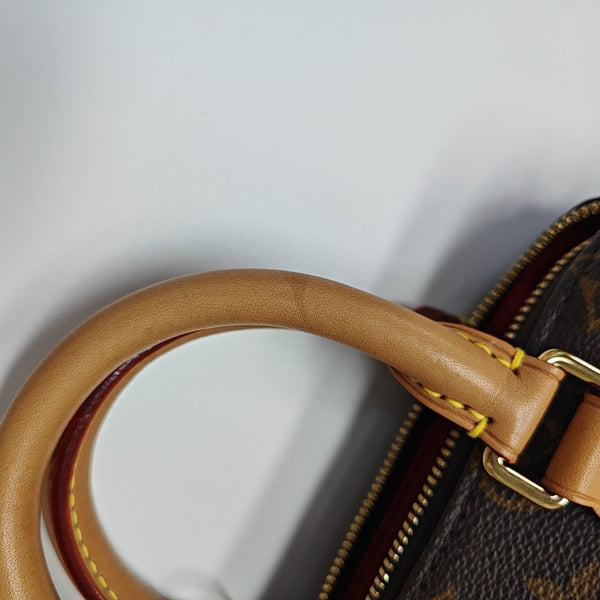 SPEEDY 20 Monogram Coated Canvas Brown