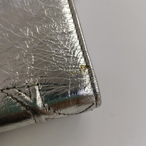Diorama Calfskin Silver Wallet