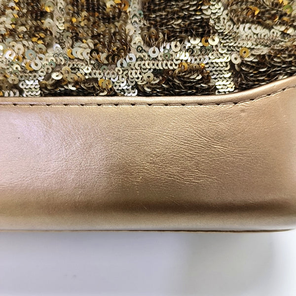 Authenticated pre-owned GABRIELLE Small Sequins Brown - Shoulder Bag at Looply