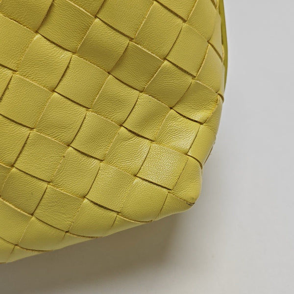 Lambskin Top Handle Bag Yellow