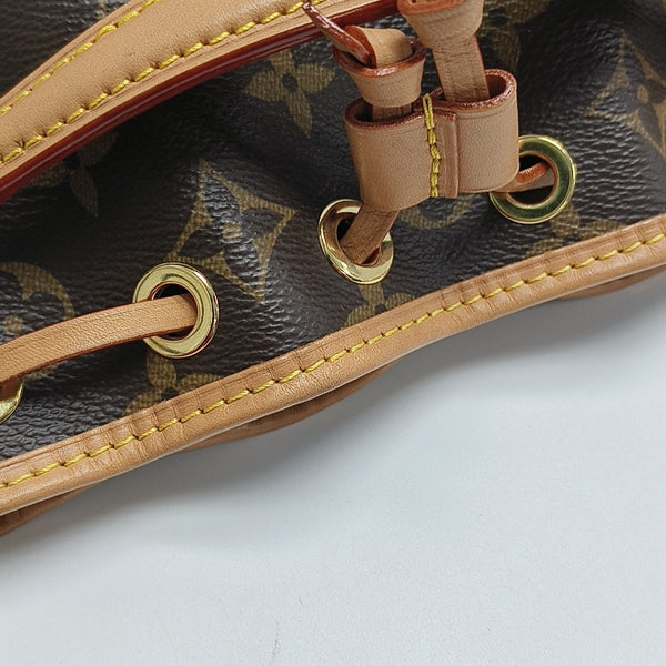 NOÉ Nano Monogram Coated Canvas Brown
