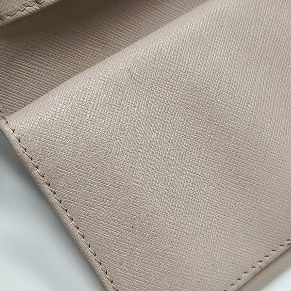 Gancini Calfskin Beige Wallet