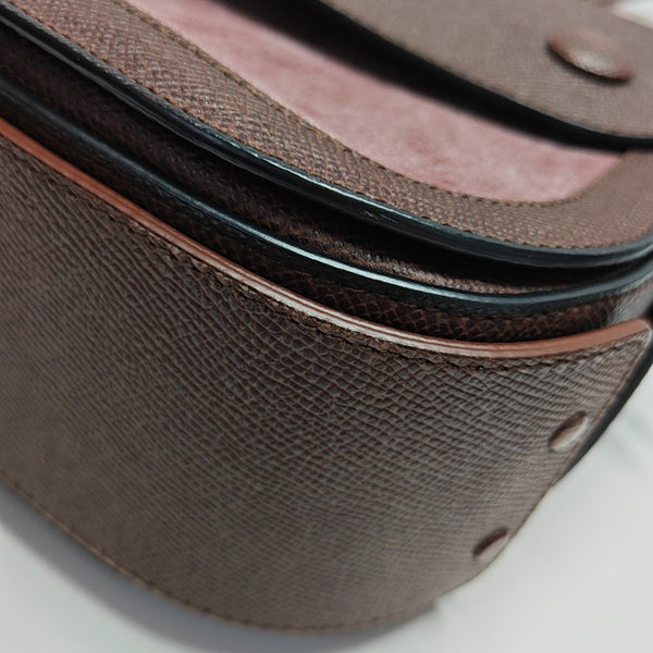 Calfskin Crossbody Bag Brown