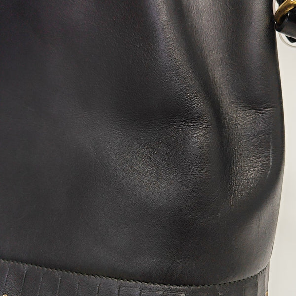 Calfskin Bucket Bag Black